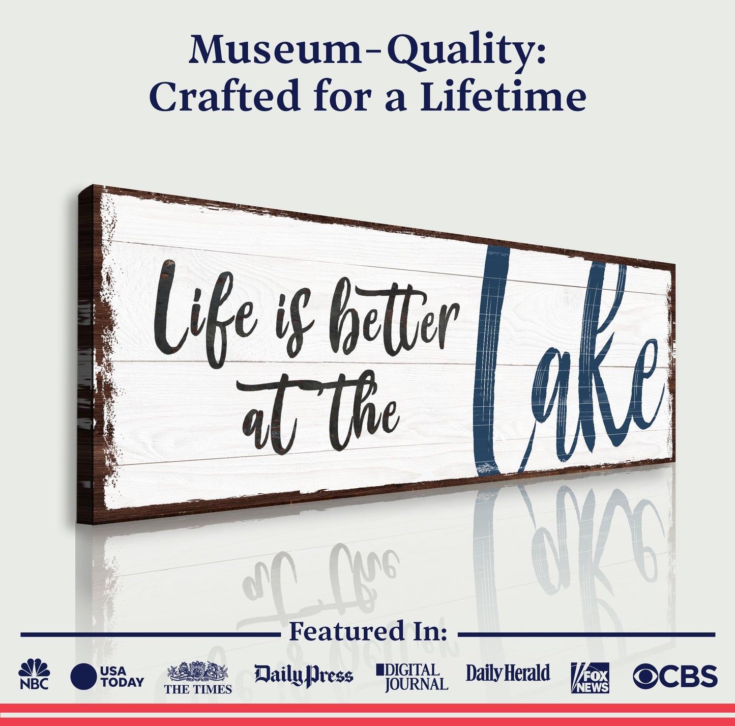 Life Is Better at the Lake Canvas Wall Art