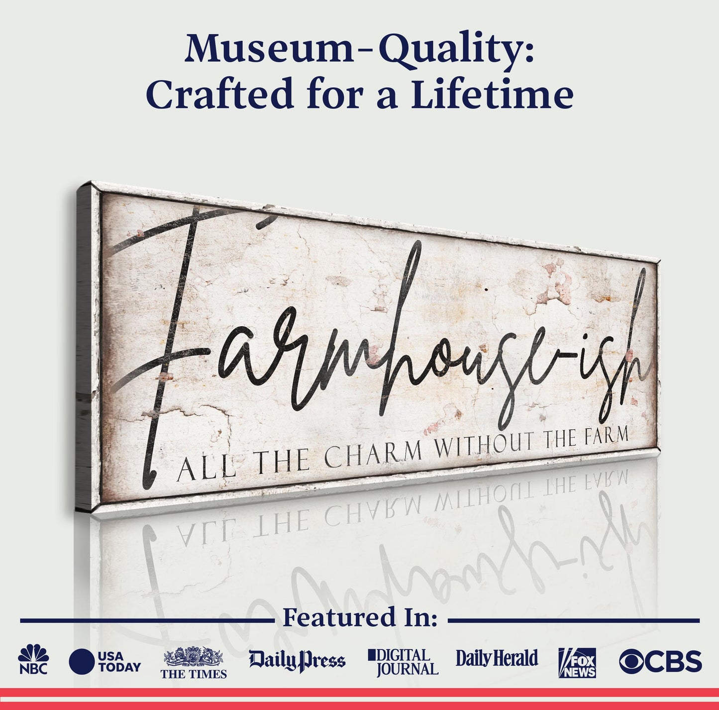 Farmhouse-Ish Canvas Wall Art Sign