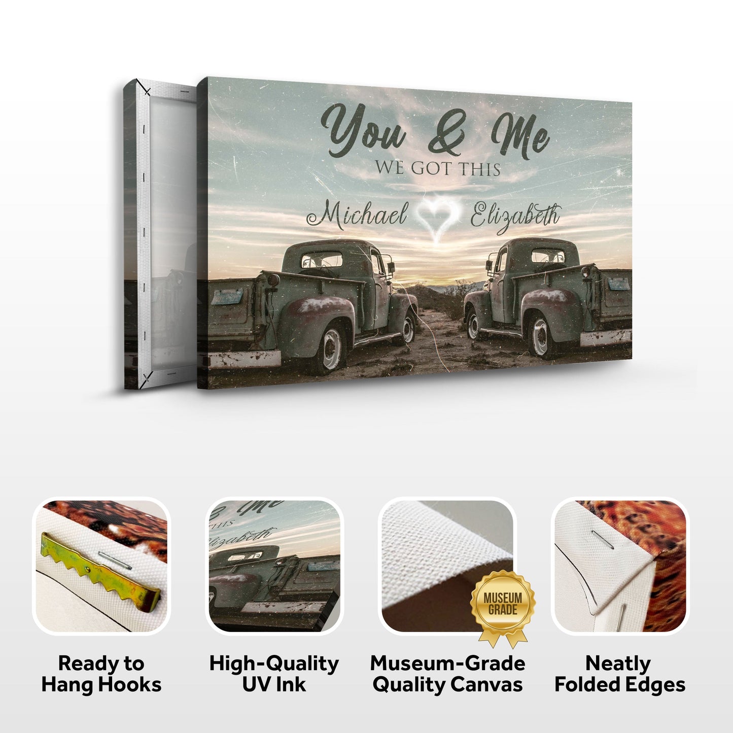 Vintage Truck We Got This Couple Canvas Wall Art