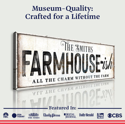 Farmhouse-Ish Canvas Wall Art Sign