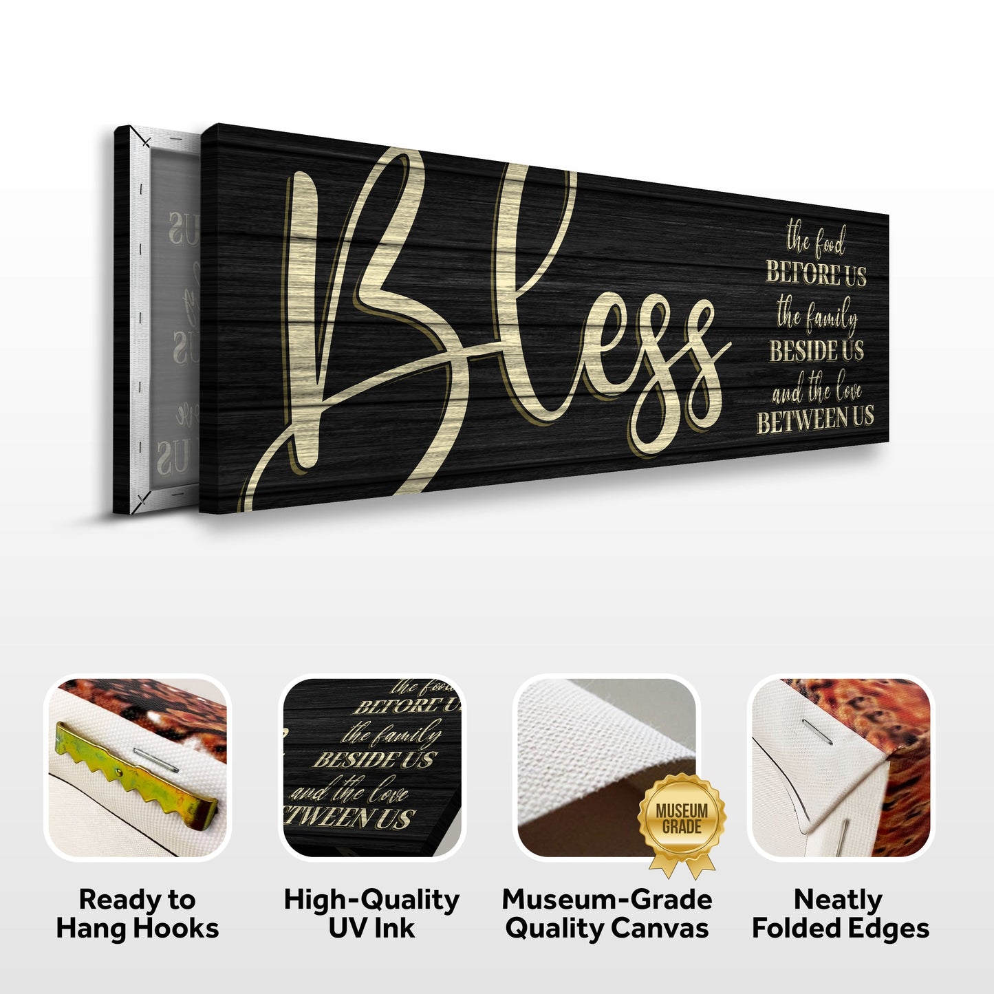 Bless the Food Before Us Canvas Wall Art