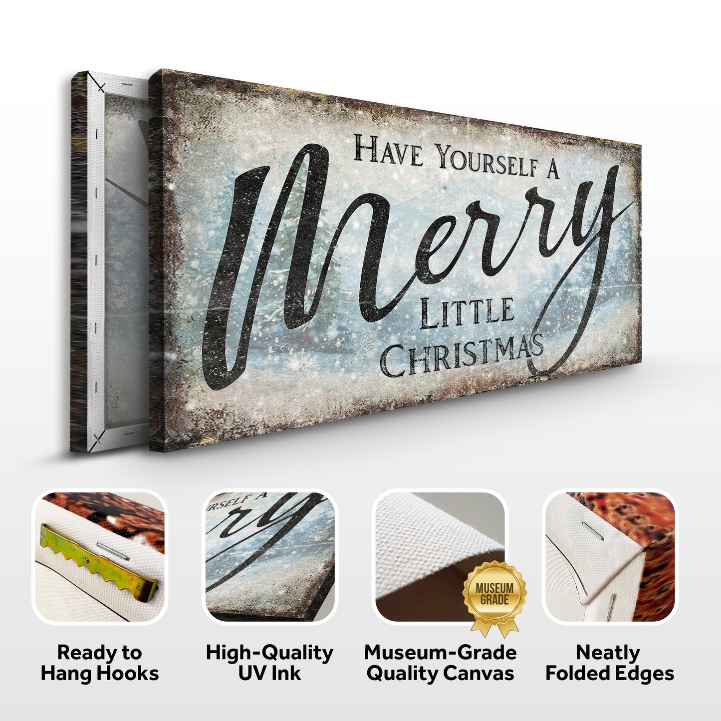 Have Yourself a Merry Little Christmas Canvas Wall Art XI