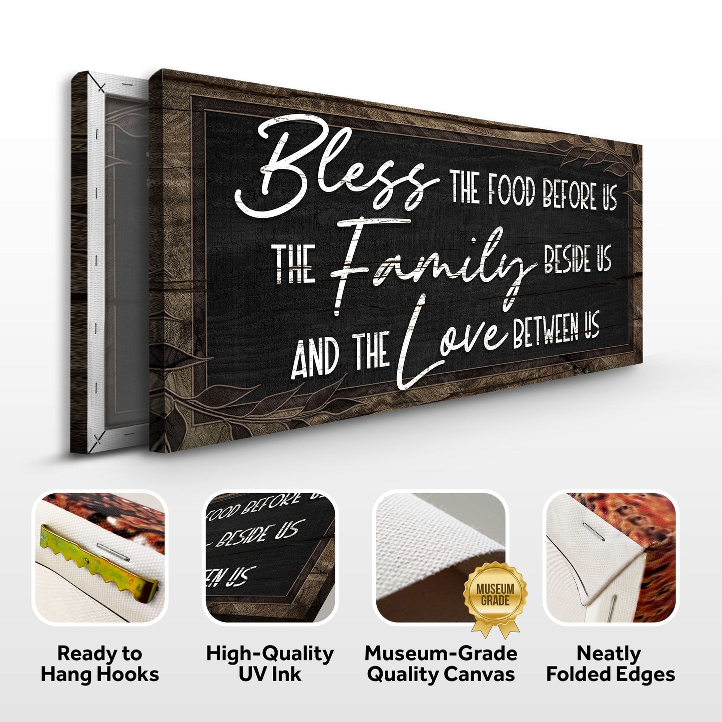 Bless the Food Before Us Canvas Wall Art