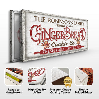 Classic Bakery Sign Canvas Wall Art
