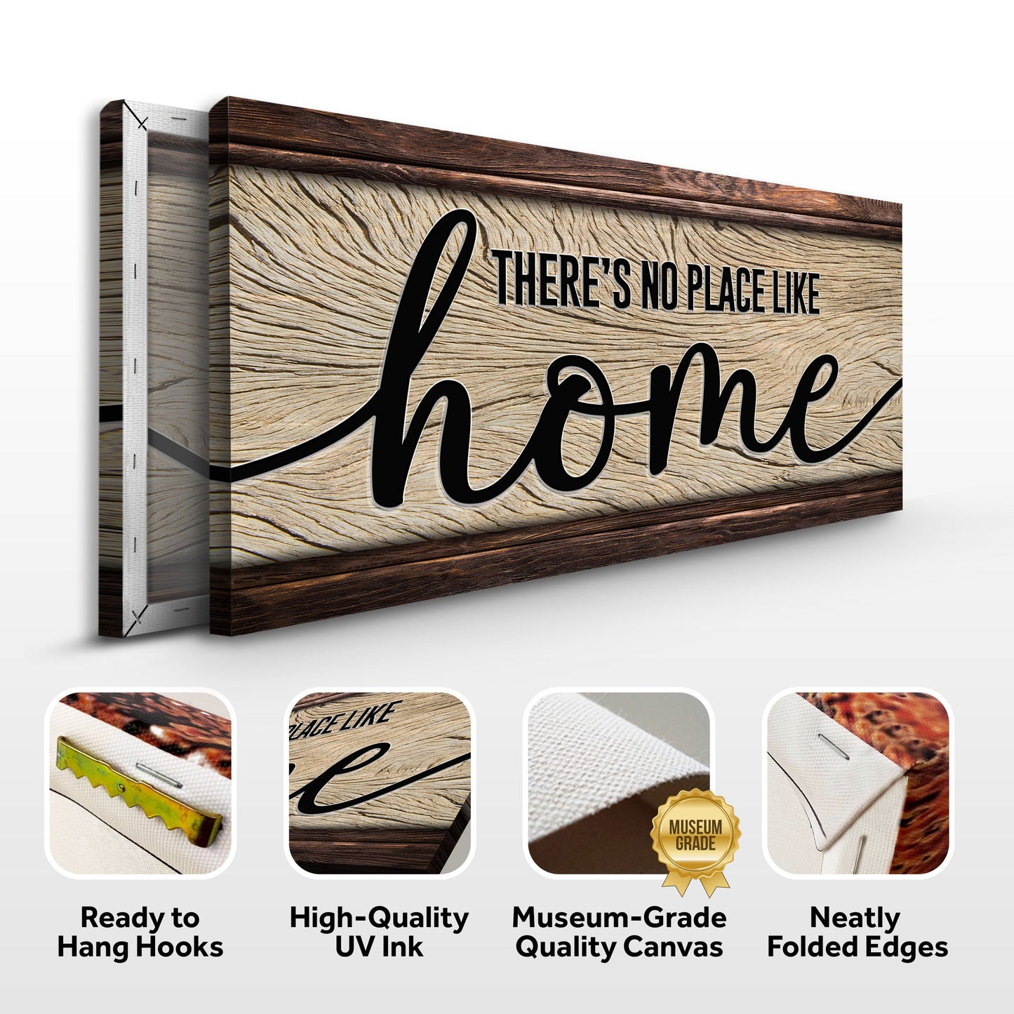 No Place Like Home Canvas Wall Sign