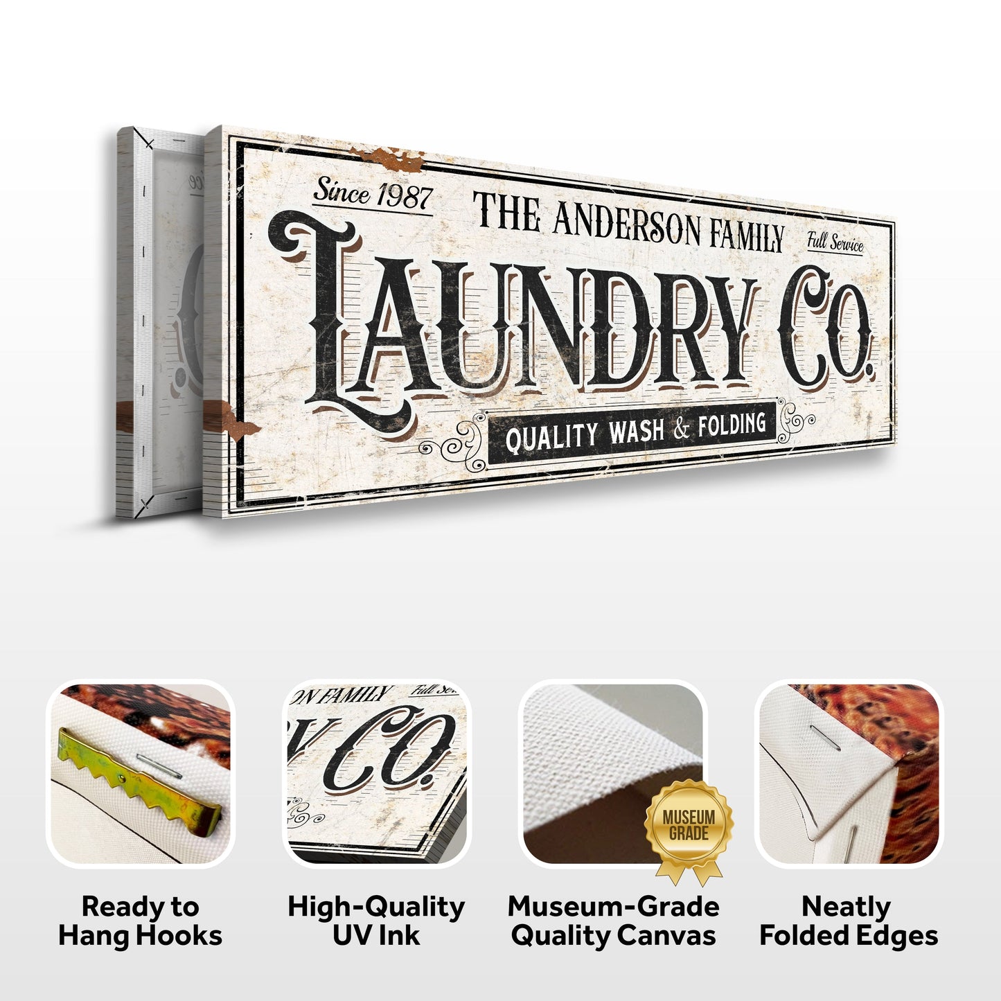 Laundry Room Canvas Wall Art VIII