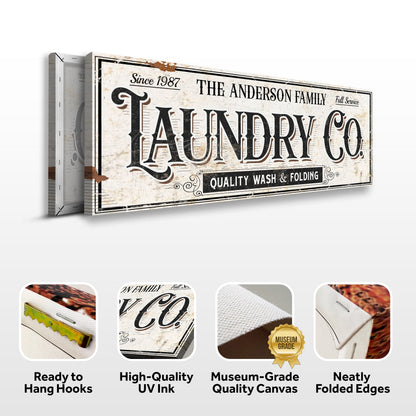Laundry Room Canvas Wall Art VIII