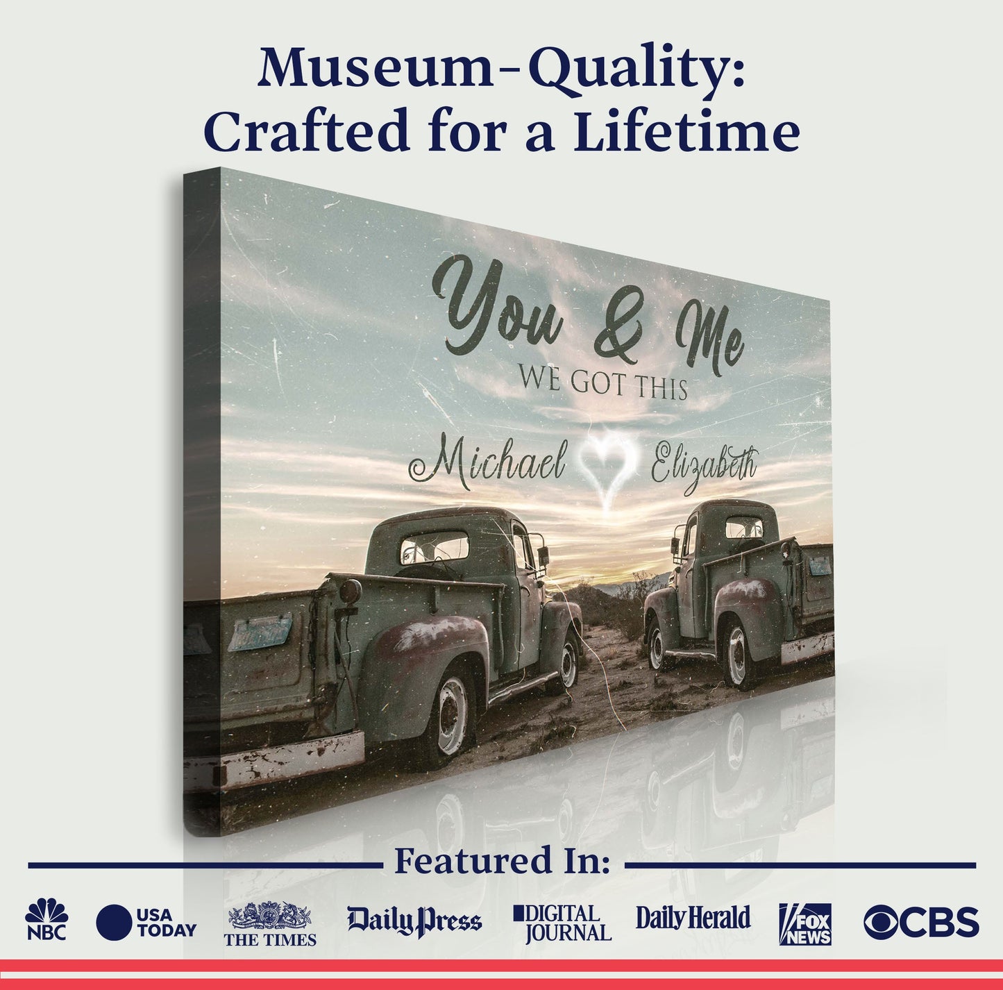 Vintage Truck We Got This Couple Canvas Wall Art