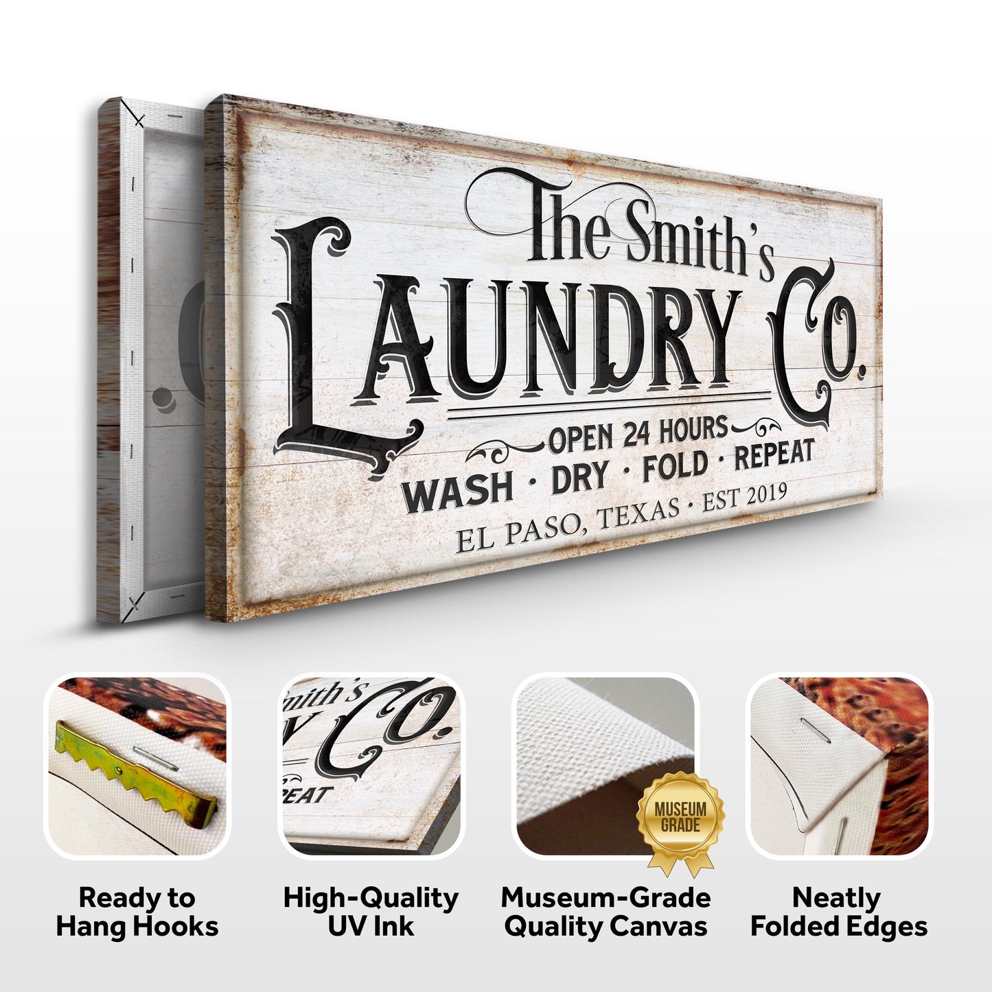 Laundry Room Canvas Wall Art IX
