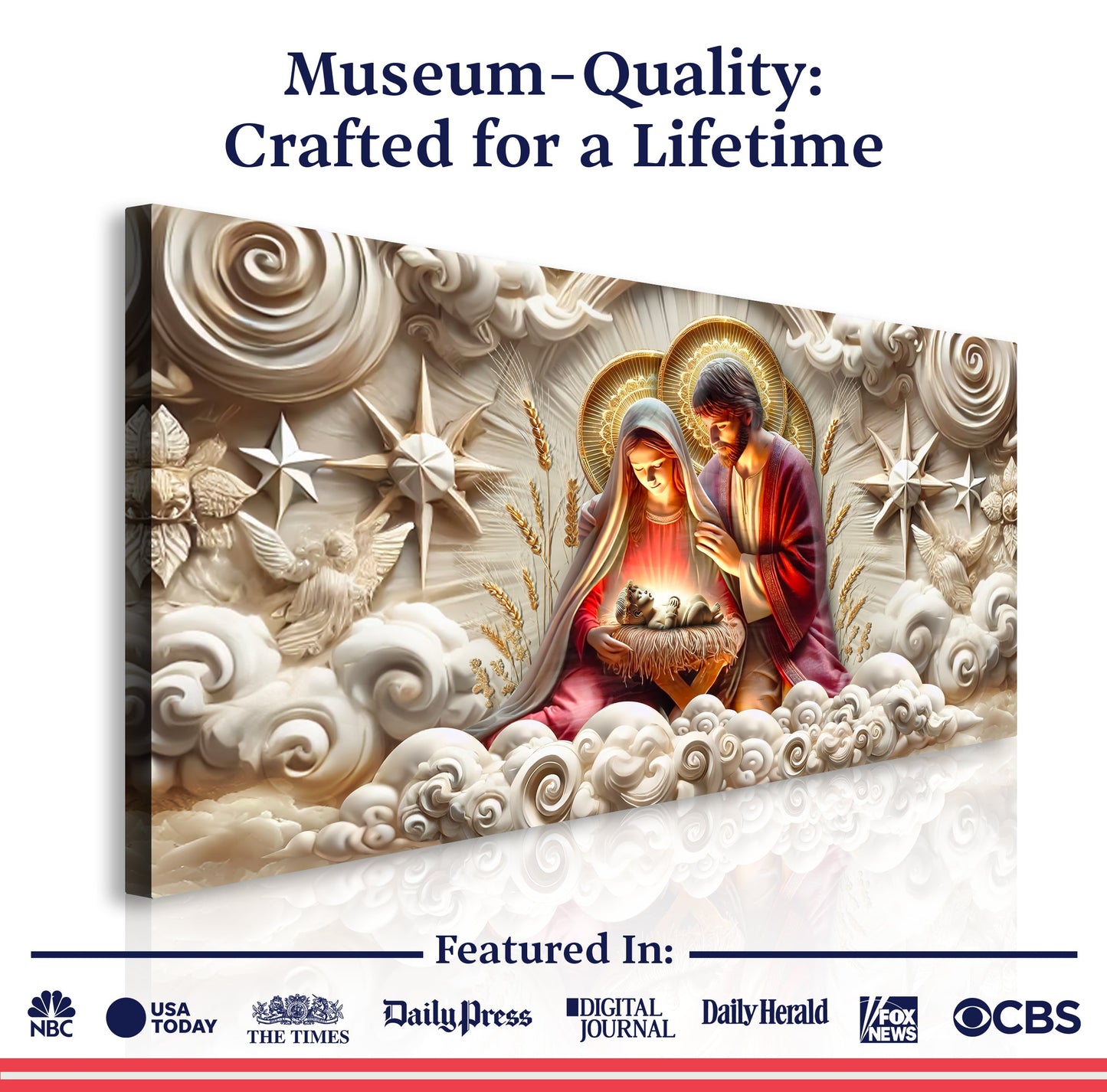 3D Faith Canvas Wall Art