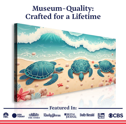 3D Coastal Canvas Wall Art II