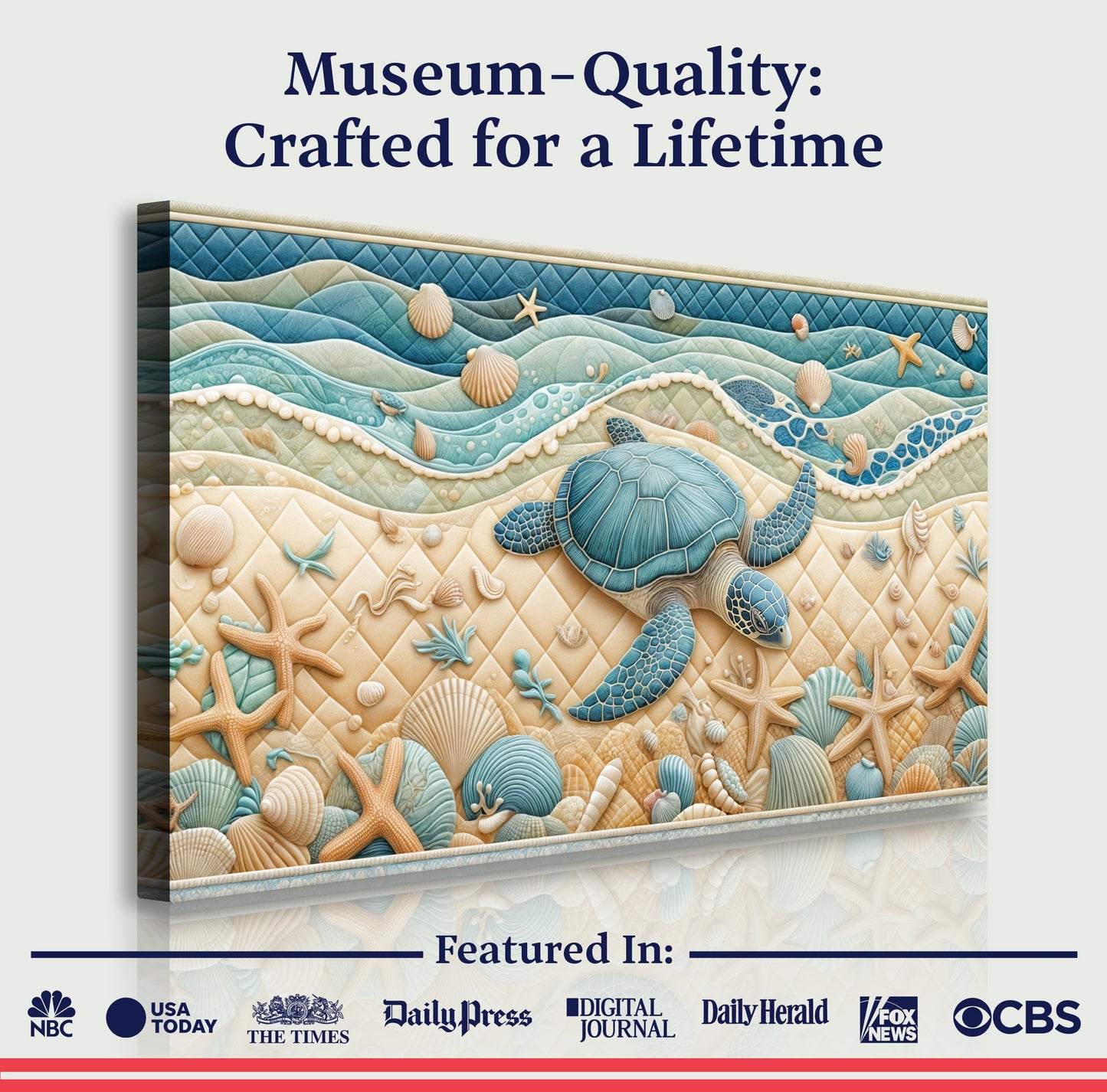 3D Coastal Canvas Wall Art IV