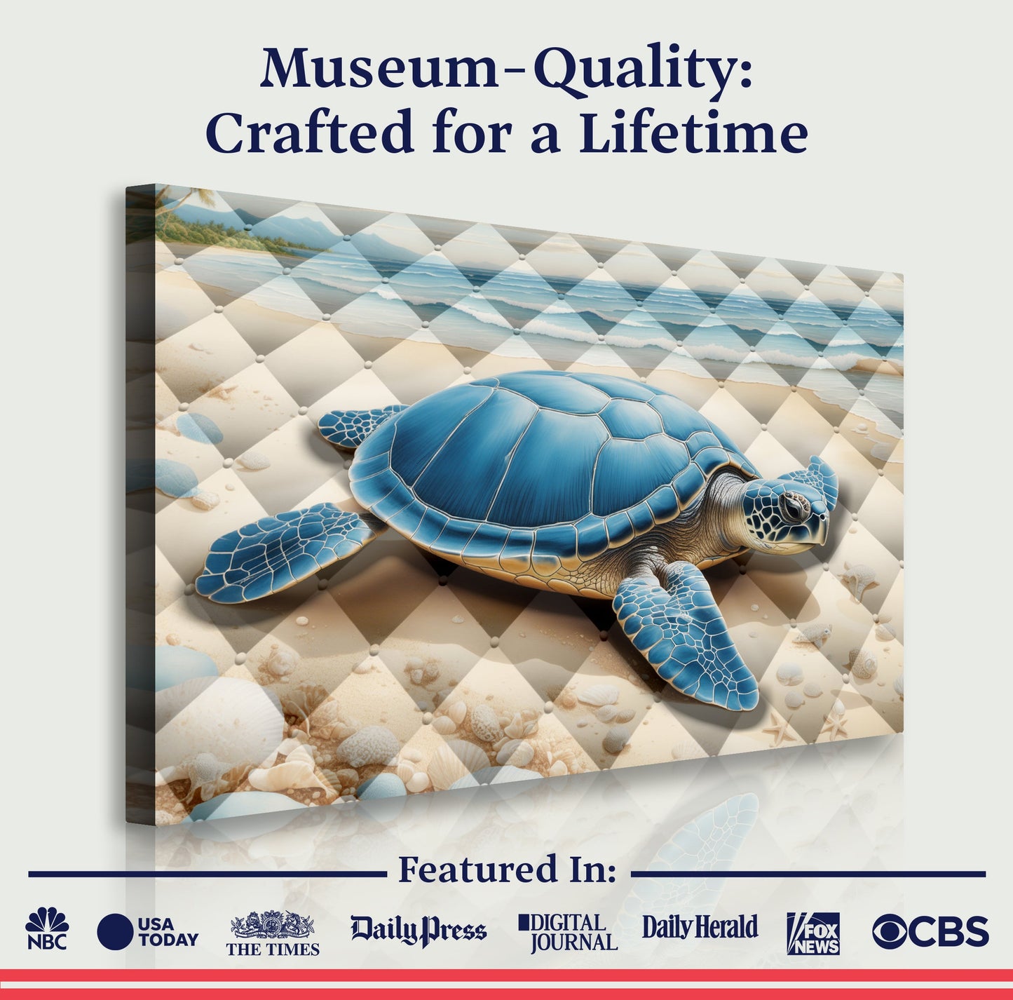 3D Coastal Canvas Wall Art V