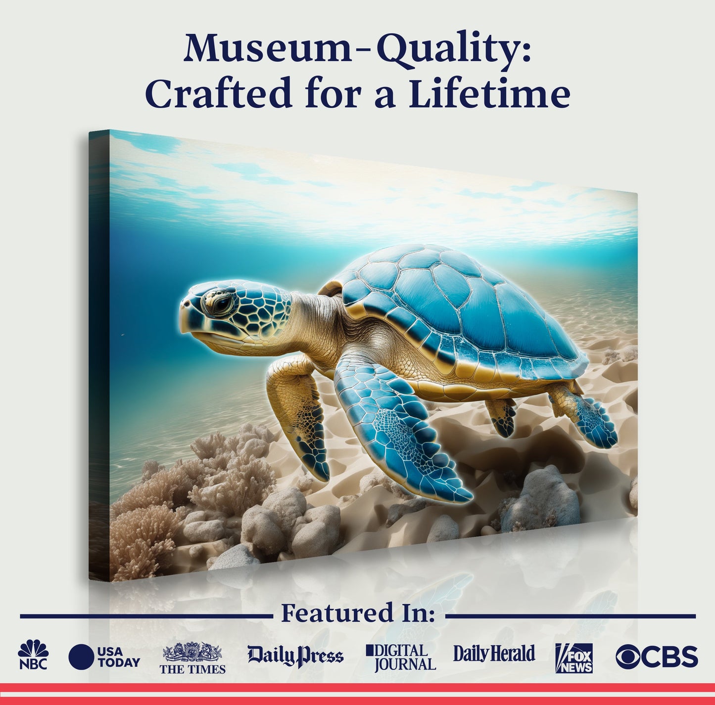 3D Coastal Canvas Wall Art VI