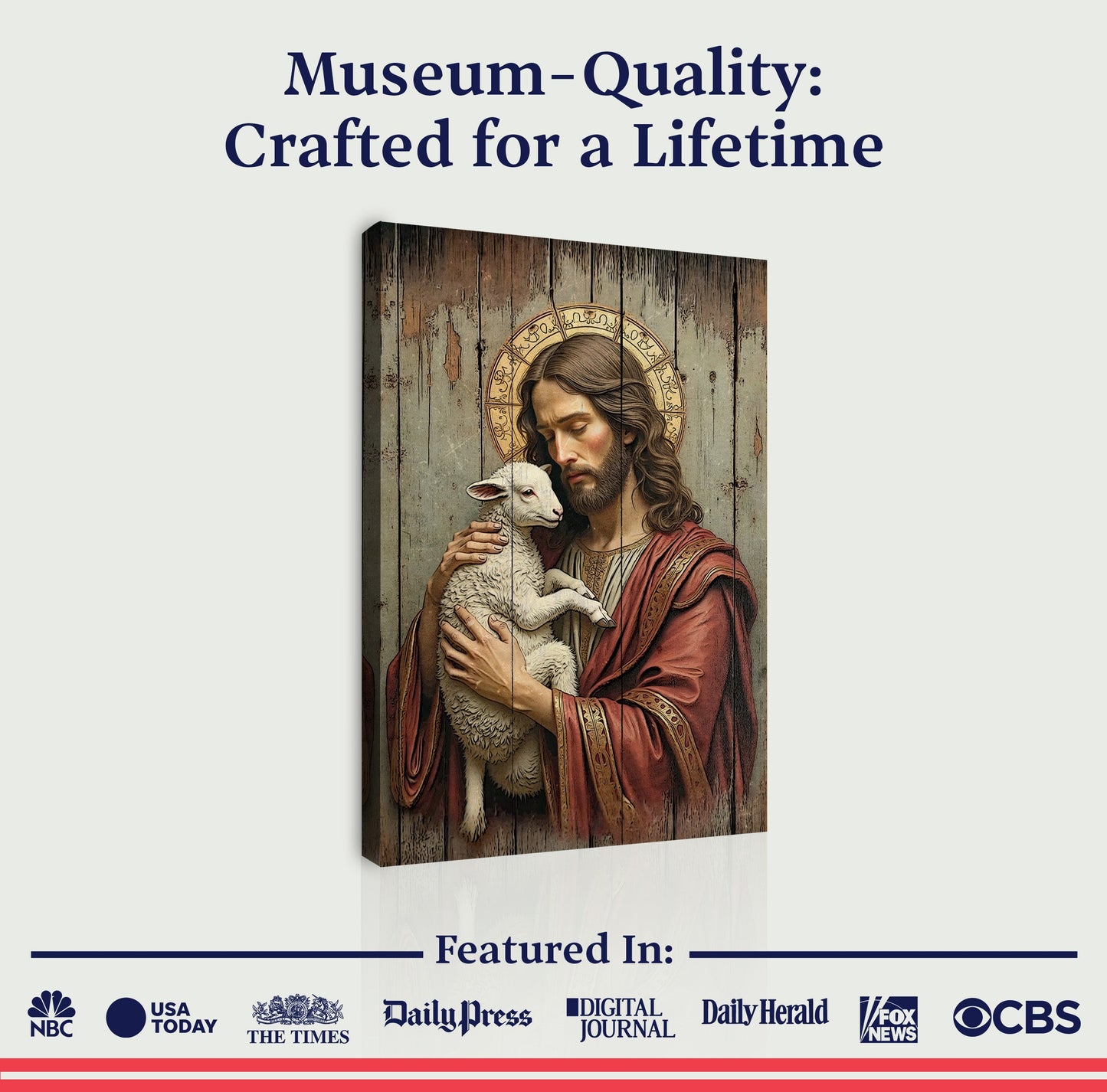 Jesus the Good Shepherd Canvas Wall Art