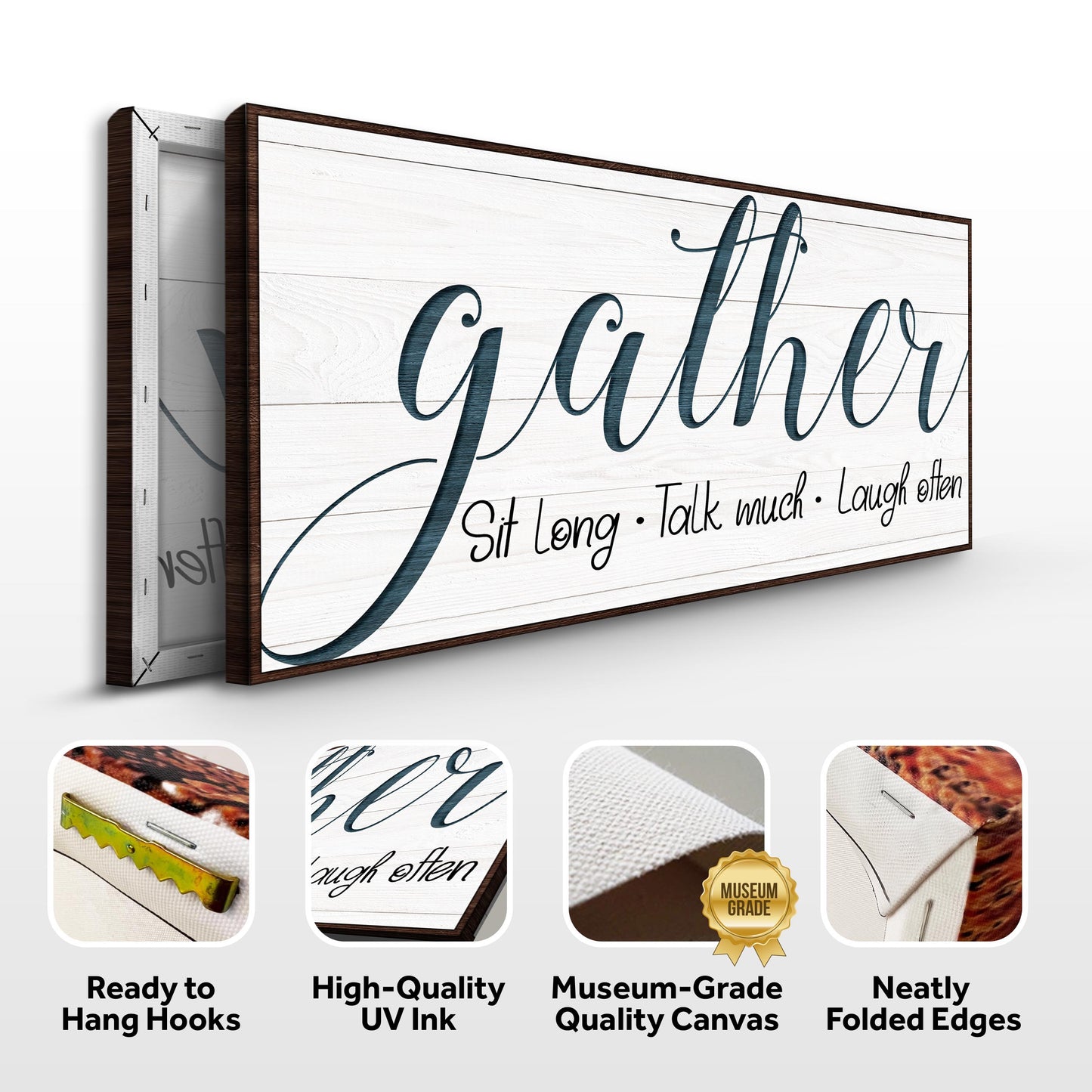 Gather Canvas Wall Art Sign