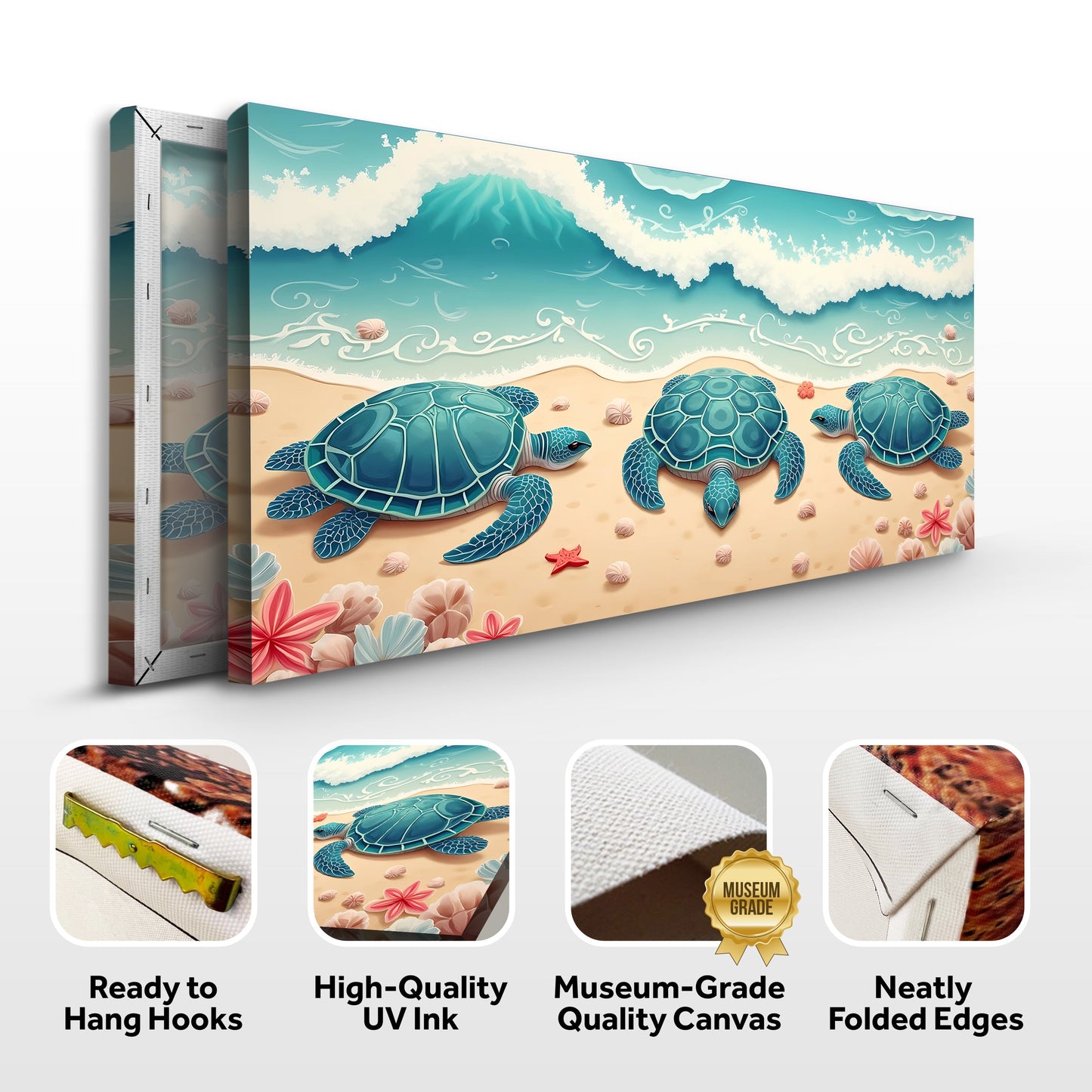 3D Coastal Canvas Wall Art II