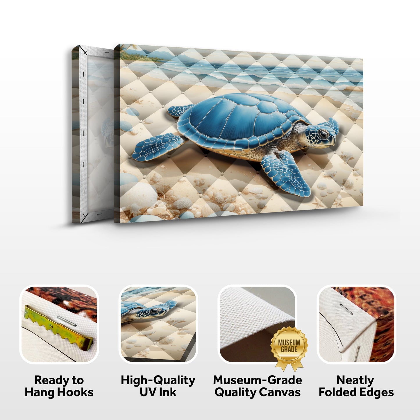 3D Coastal Canvas Wall Art V