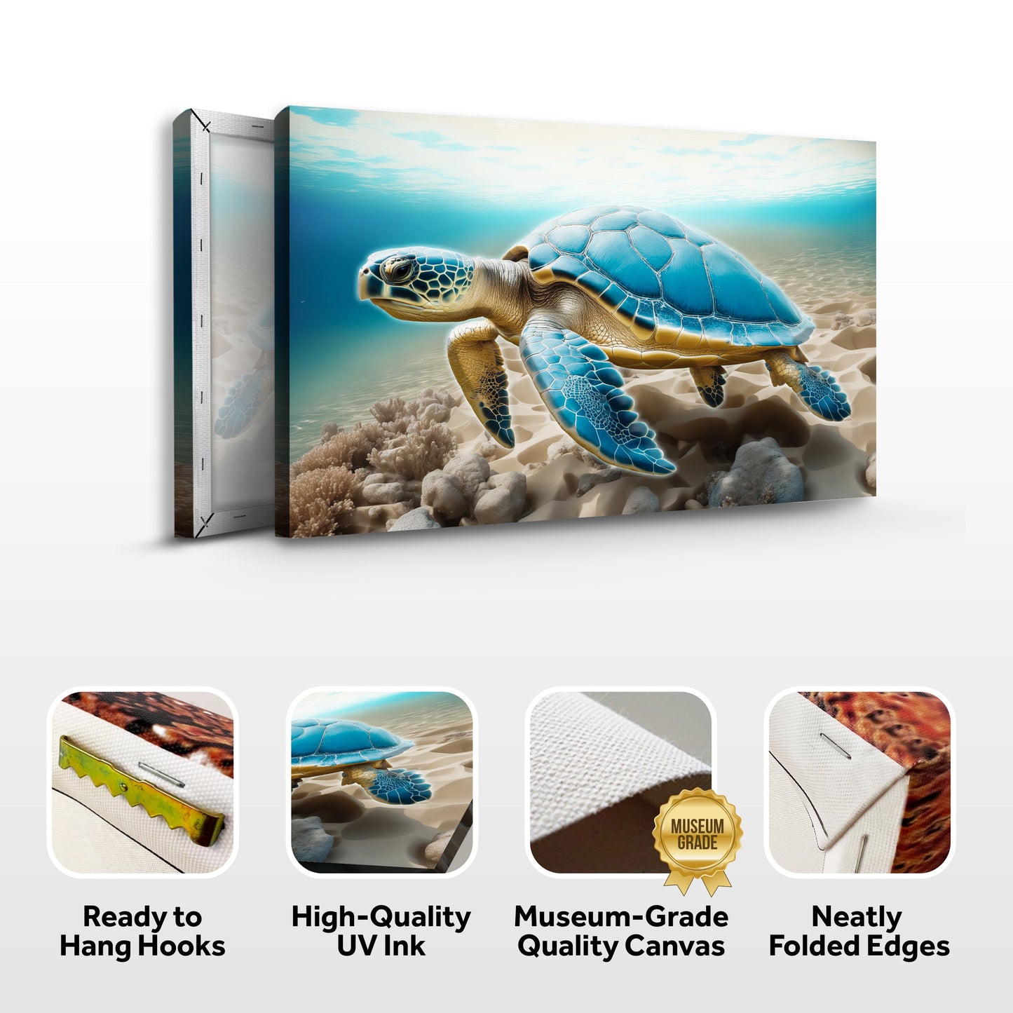 3D Coastal Canvas Wall Art VI