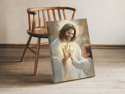 In His Hands Christian Canvas Wall Art