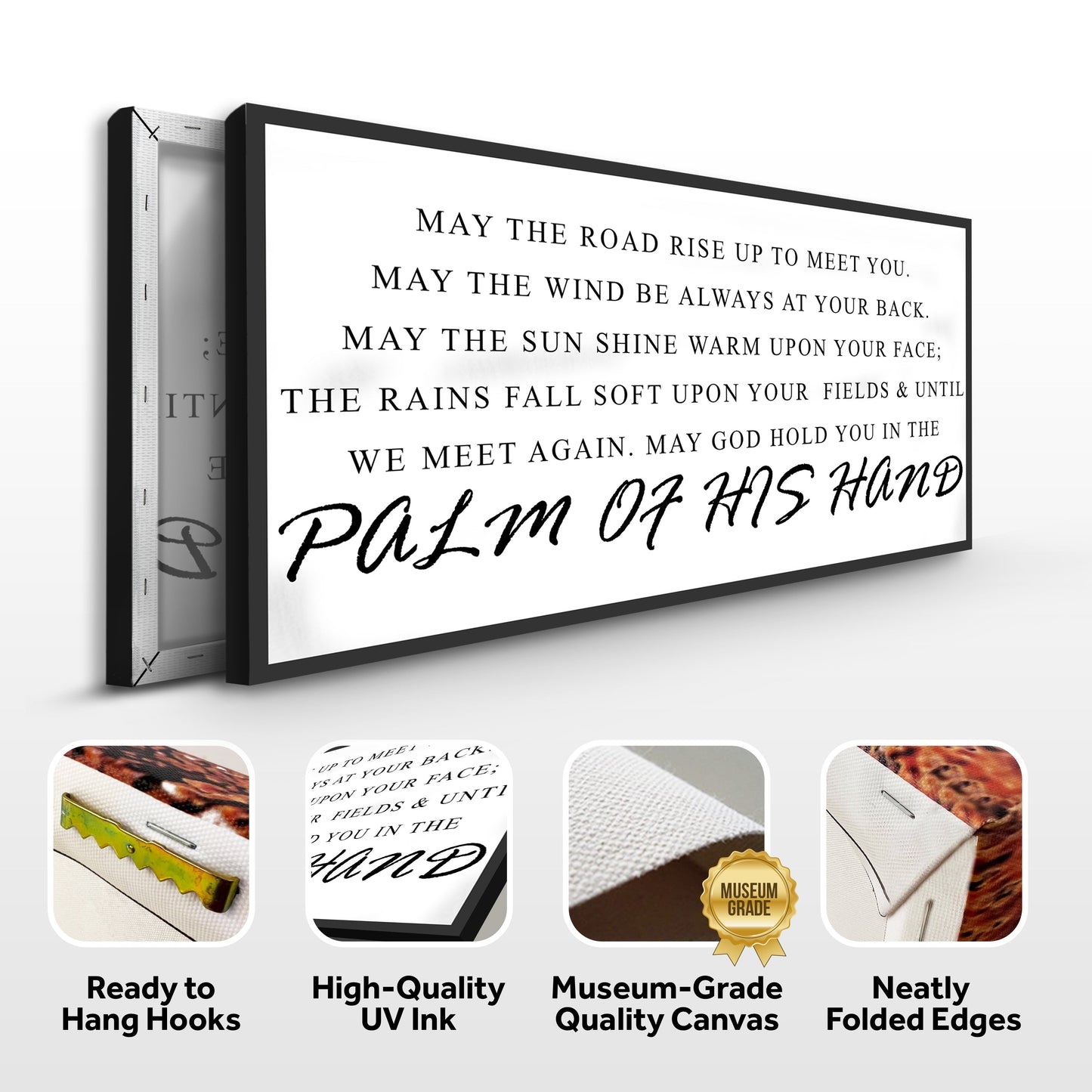 Irish Blessing Farmhouse Canvas Sign Wide Format