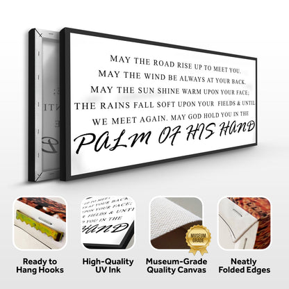 Irish Blessing Farmhouse Canvas Sign Wide Format