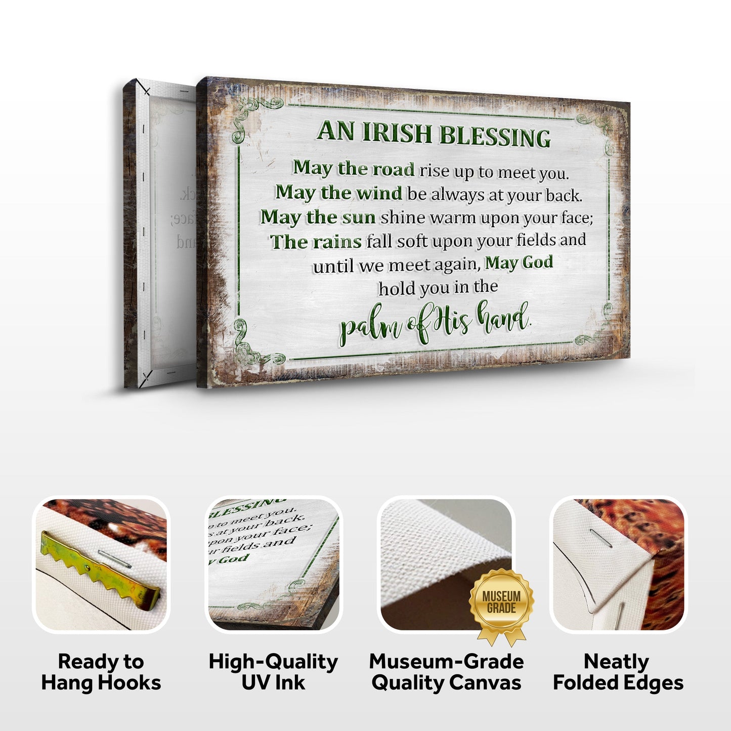 Irish Blessing Farmhouse Canvas Wall Art