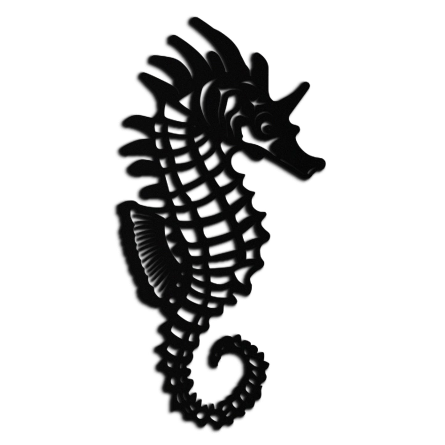 Seahorse Metal Wall Art - Coastal Ocean Decor