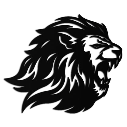 Roaring Lion Metal Wall Art