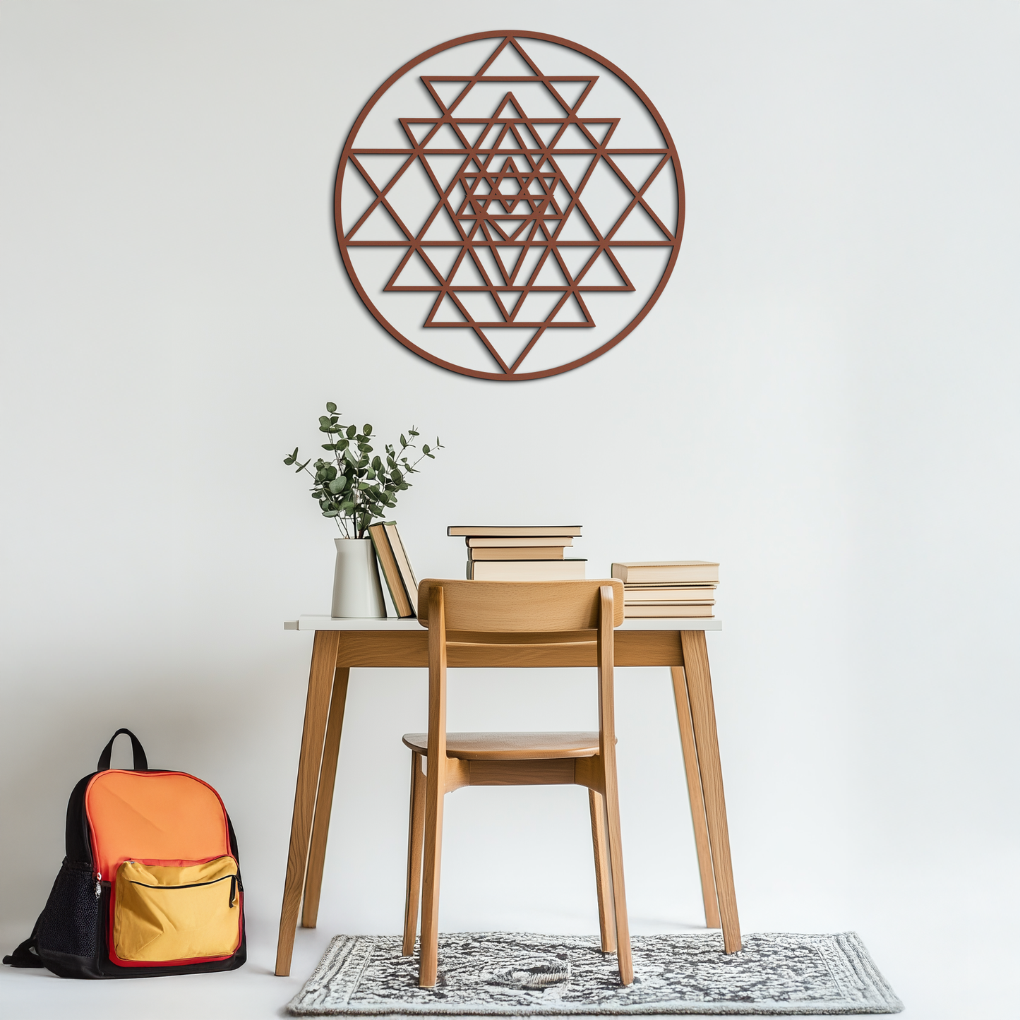 Sri Yantra Sacred Geometry Metal Wall Art