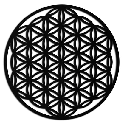 Flower of Life Sacred Geometry Metal Wall Art