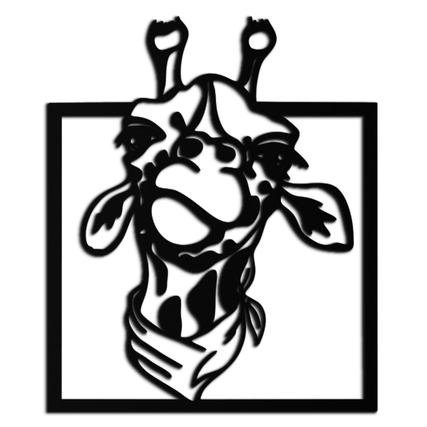 Giraffe Metal Wall Art - Safari Animal Decor