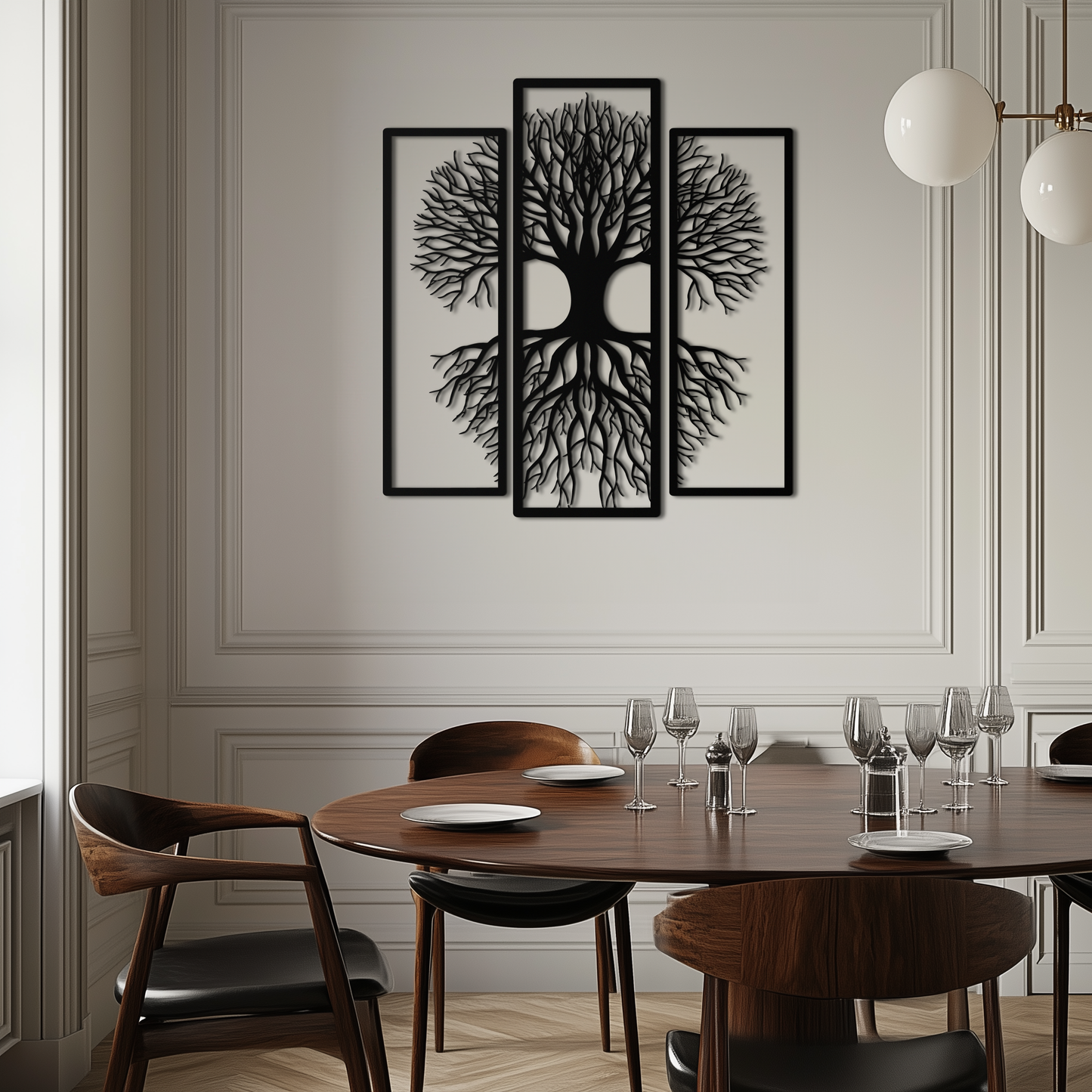 Tree of Life 3-Panel Metal Wall Art