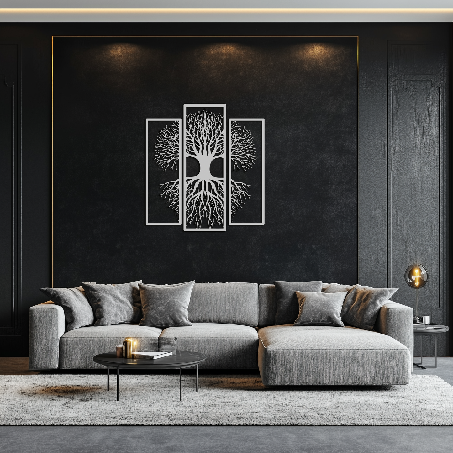 Tree of Life 3-Panel Metal Wall Art