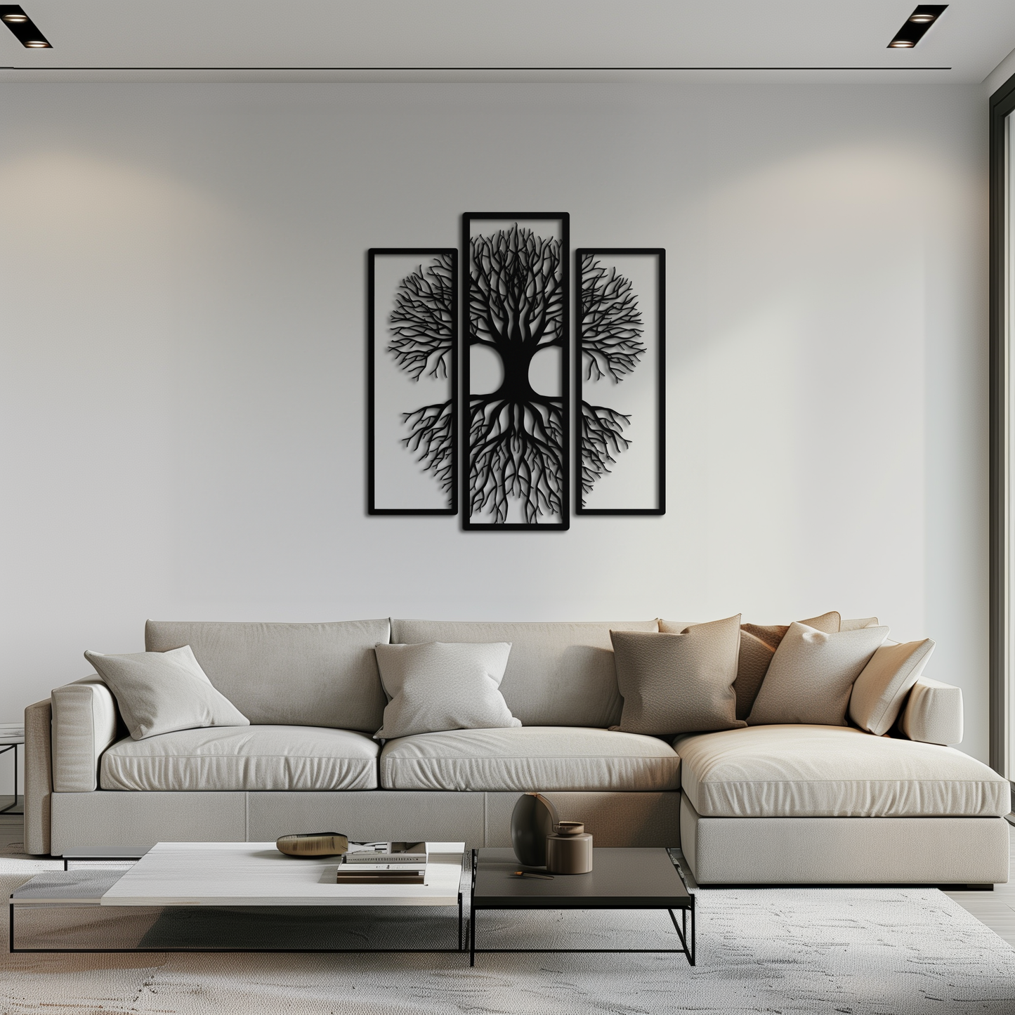 Tree of Life 3-Panel Metal Wall Art