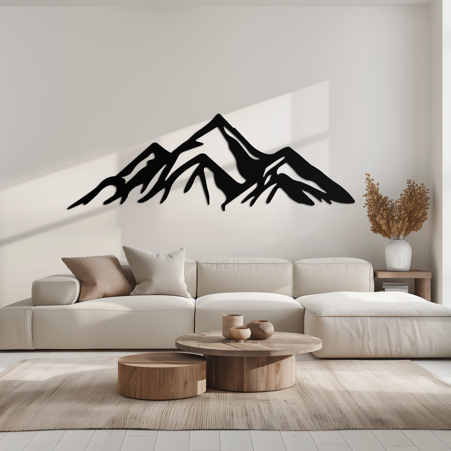 Mountain Peak Silhouette Metal Wall Art