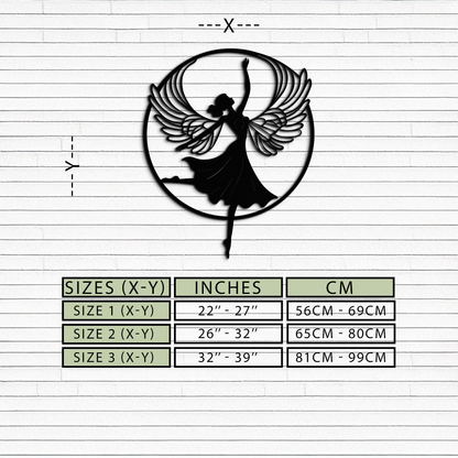 Angel Dancer Metal Wall Art