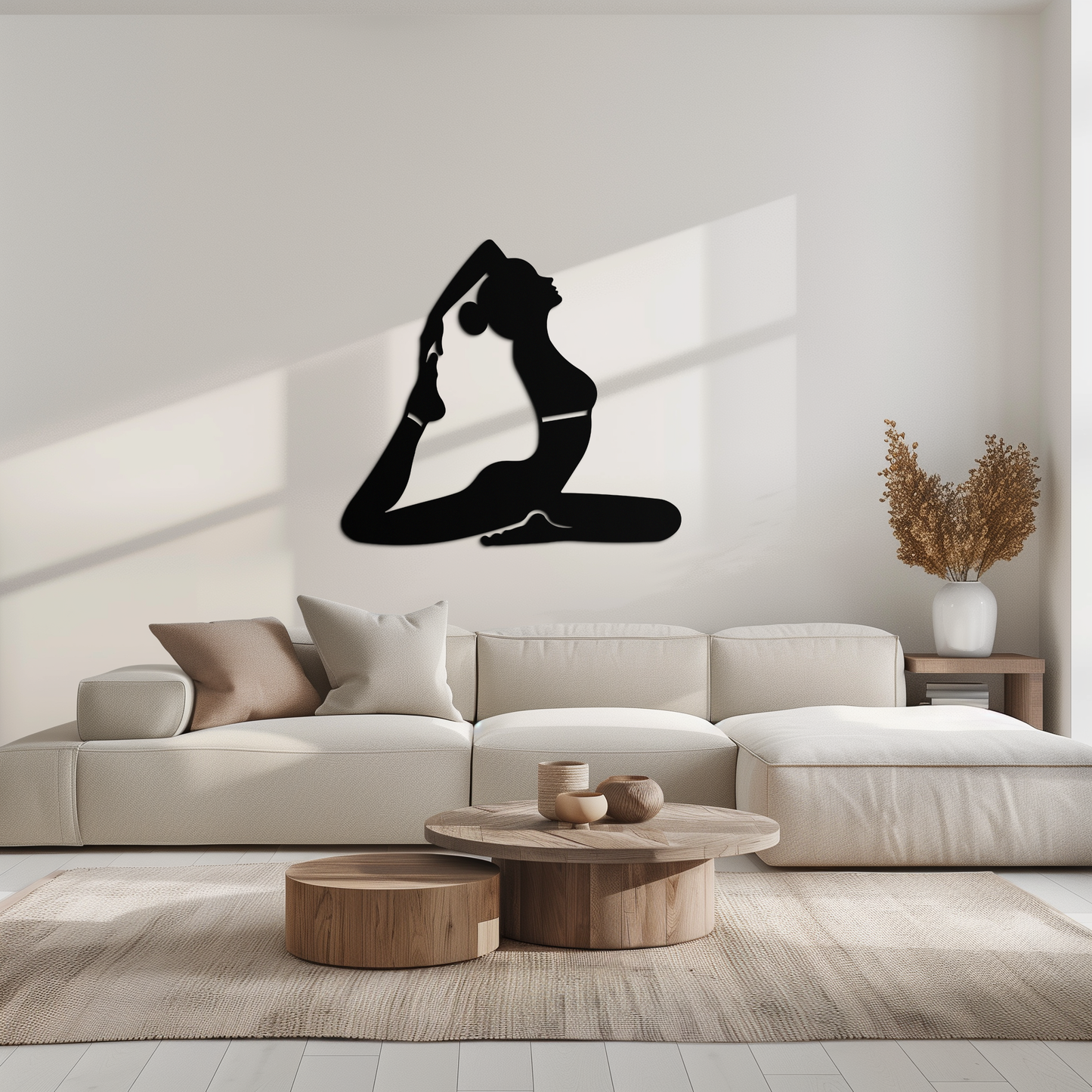Kapotasana Yoga Pose Metal Wall Art