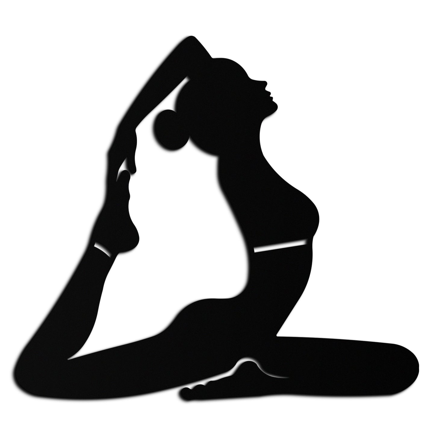 Kapotasana Yoga Pose Metal Wall Art