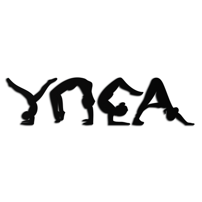 Yoga Pose Metal Wall Art for Modern Spaces