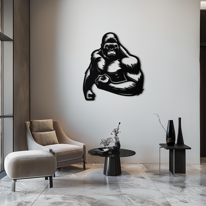 Angry Gorilla Metal Wall Art