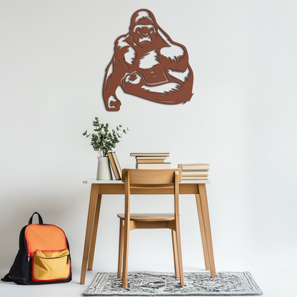 Angry Gorilla Metal Wall Art