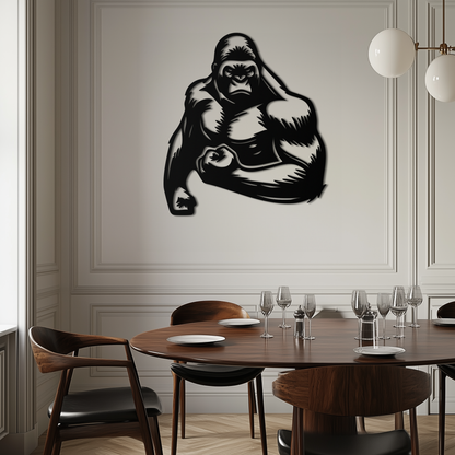 Angry Gorilla Metal Wall Art