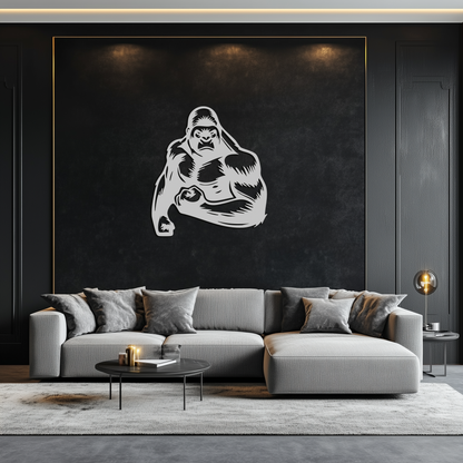 Angry Gorilla Metal Wall Art