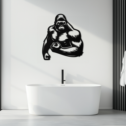 Angry Gorilla Metal Wall Art