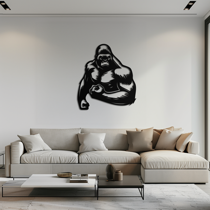 Angry Gorilla Metal Wall Art