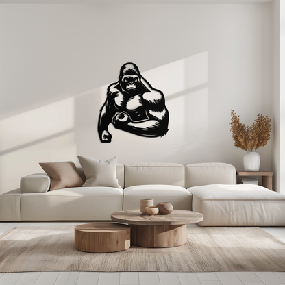Angry Gorilla Metal Wall Art
