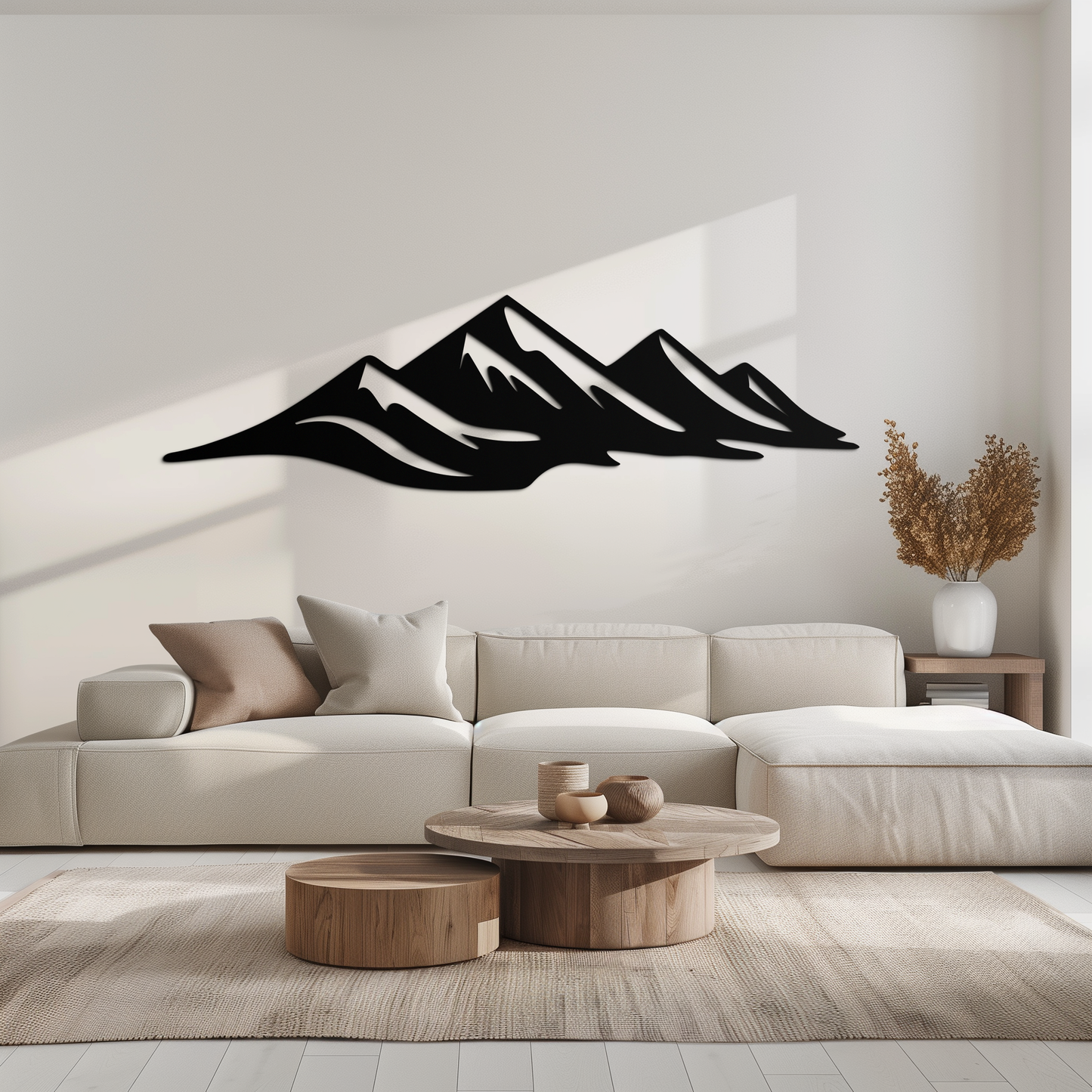 Mountain Silhouette Horizontal Metal Wall Art