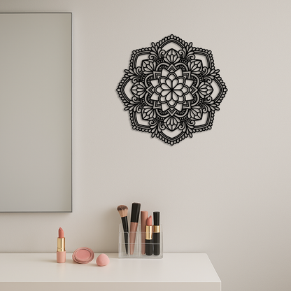 Pink Mandala Metal Wall Art