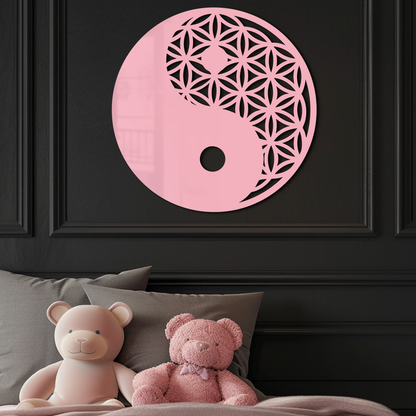 Lotus Mandala Silhouette Metal Wall Art